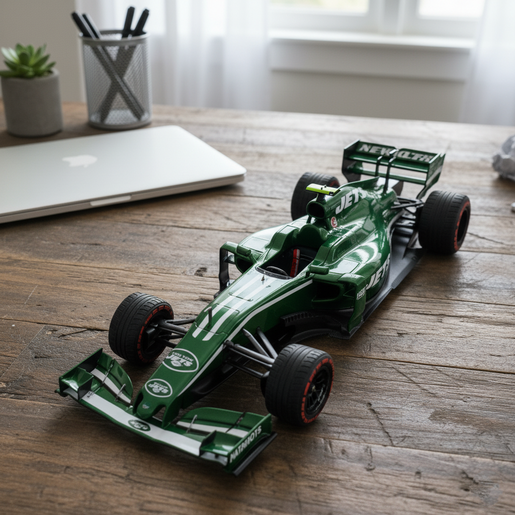 🏎️ NFL Team F1 Car Model — Team-Branded Formula-Style Display Model