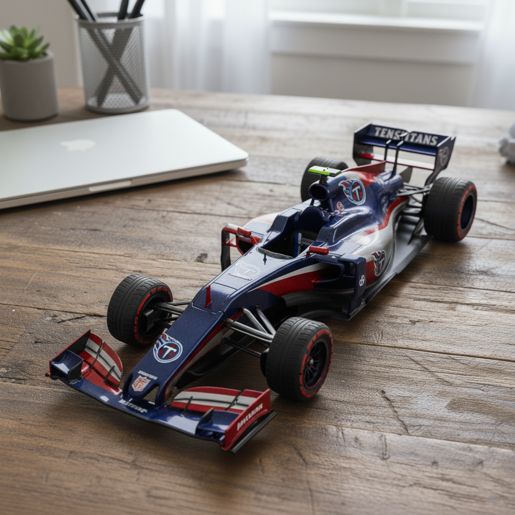 🏎️ NFL Team F1 Car Model — Team-Branded Formula-Style Display Model