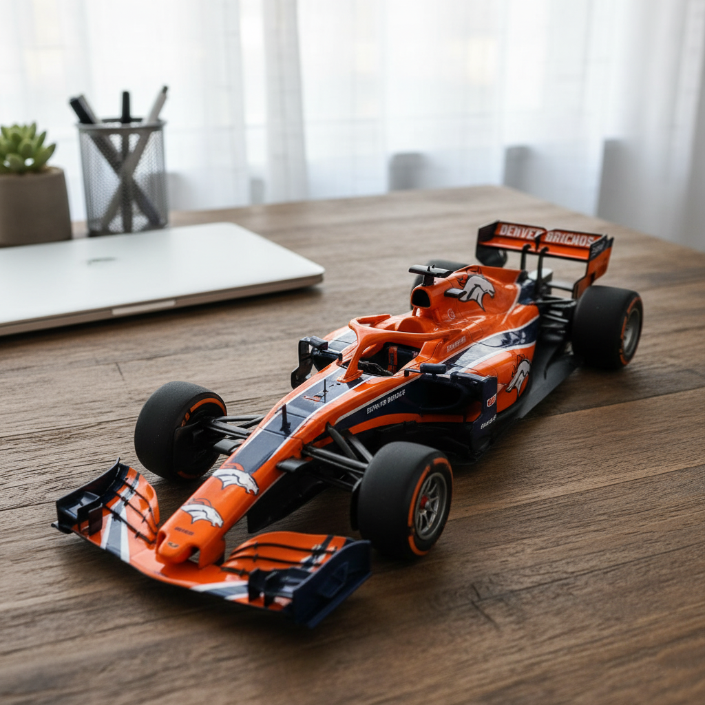 🏎️ NFL Team F1 Car Model — Team-Branded Formula-Style Display Model