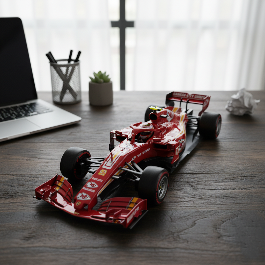 🏎️ NFL Team F1 Car Model — Team-Branded Formula-Style Display Model