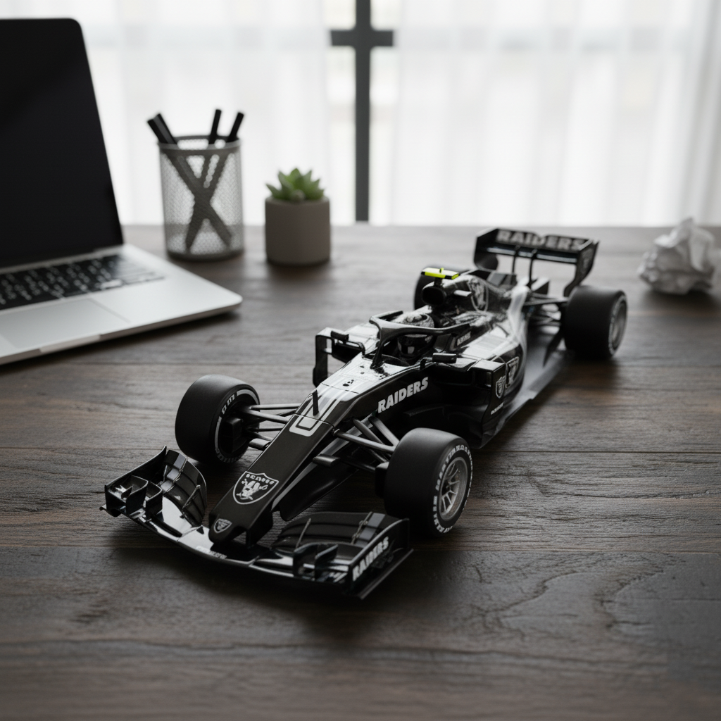 🏎️ NFL Team F1 Car Model — Team-Branded Formula-Style Display Model