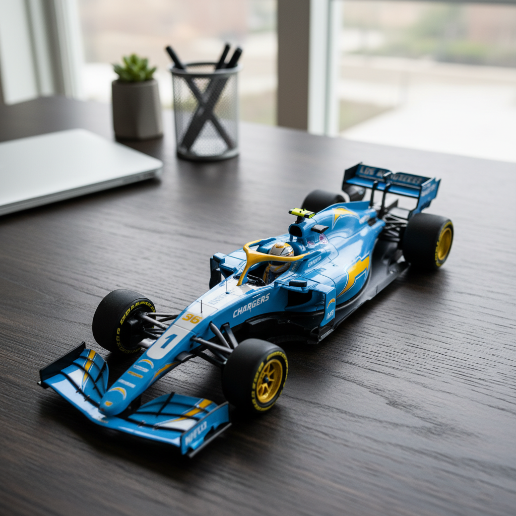 🏎️ NFL Team F1 Car Model — Team-Branded Formula-Style Display Model