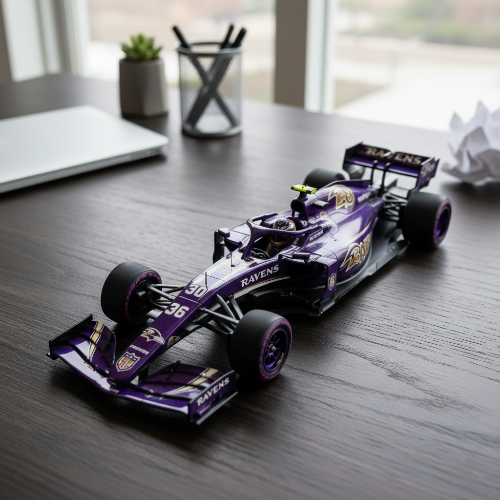 🏎️ NFL Team F1 Car Model — Team-Branded Formula-Style Display Model