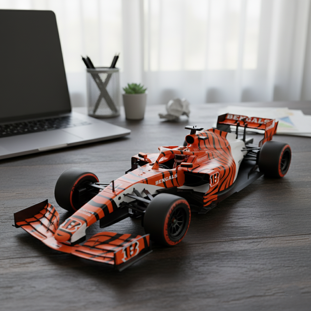 🏎️ NFL Team F1 Car Model — Team-Branded Formula-Style Display Model