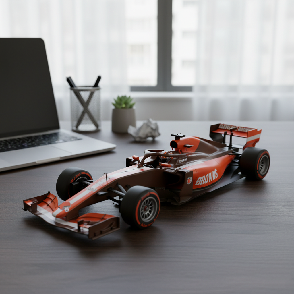 🏎️ NFL Team F1 Car Model — Team-Branded Formula-Style Display Model