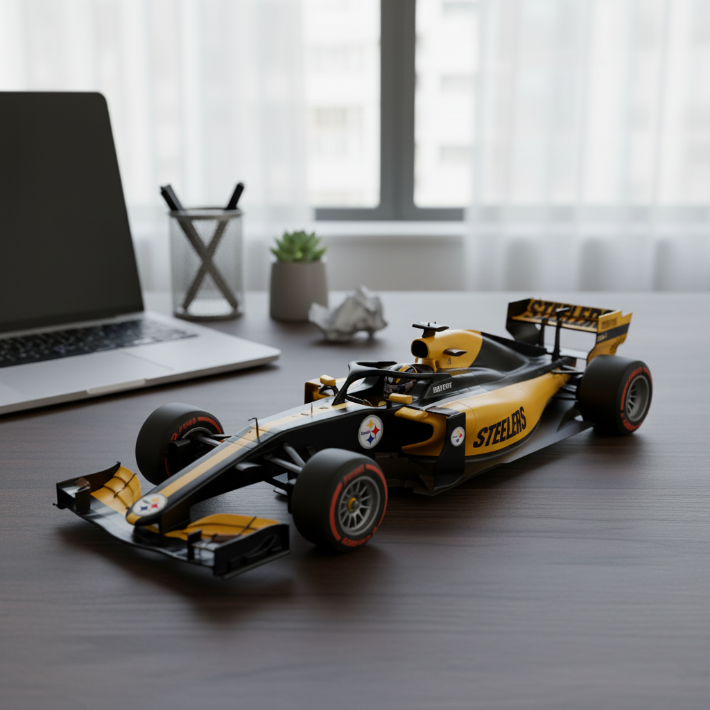 🏎️ NFL Team F1 Car Model — Team-Branded Formula-Style Display Model