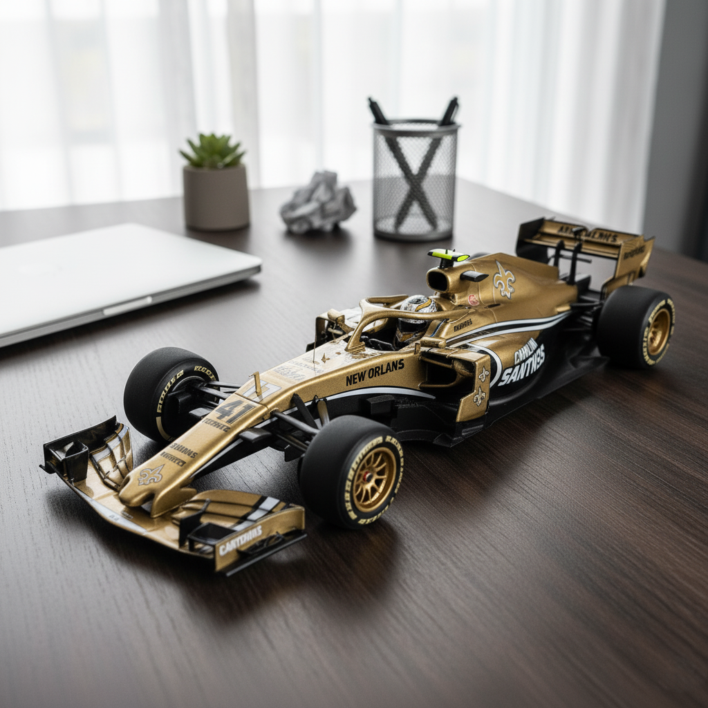 🏎️ NFL Team F1 Car Model — Team-Branded Formula-Style Display Model
