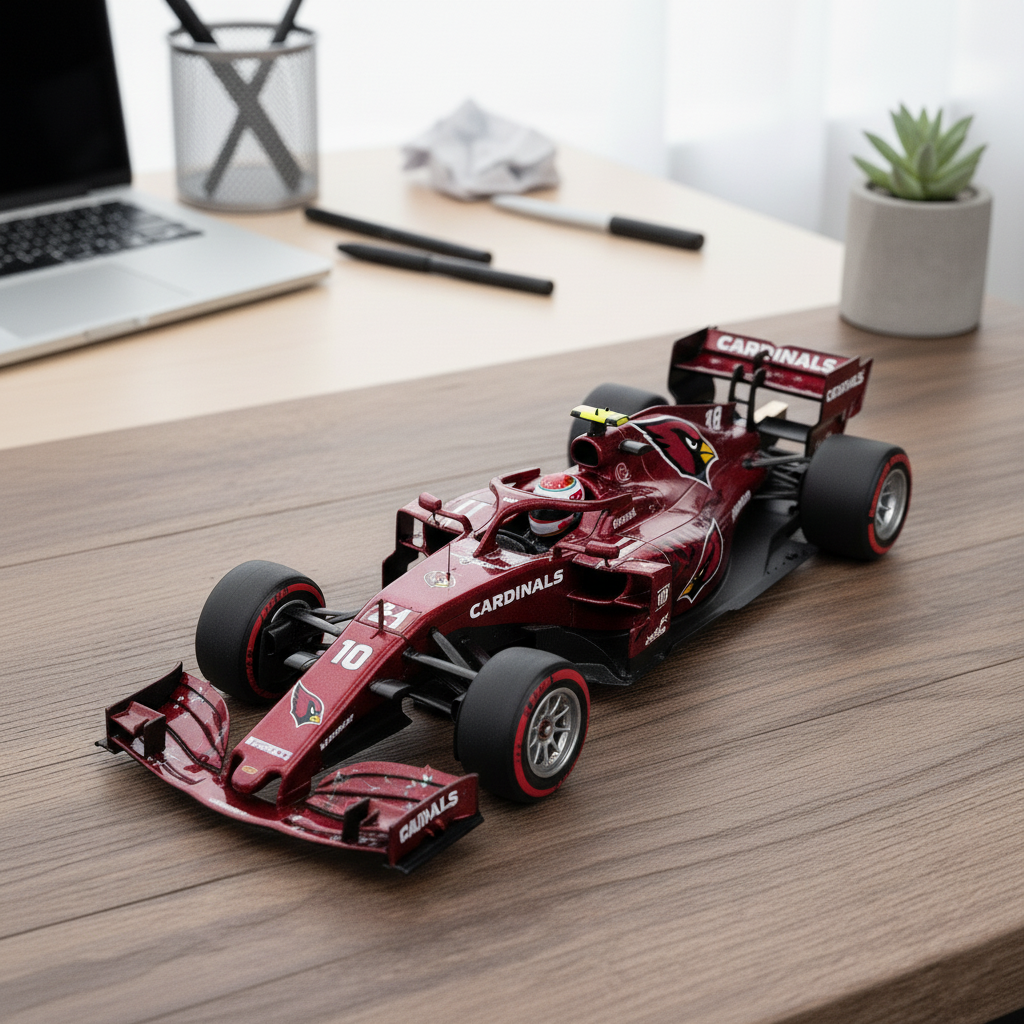 🏎️ NFL Team F1 Car Model — Team-Branded Formula-Style Display Model