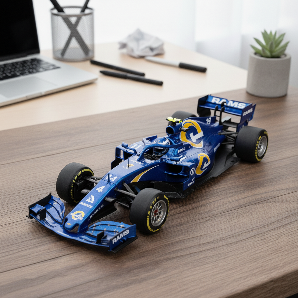 🏎️ NFL Team F1 Car Model — Team-Branded Formula-Style Display Model