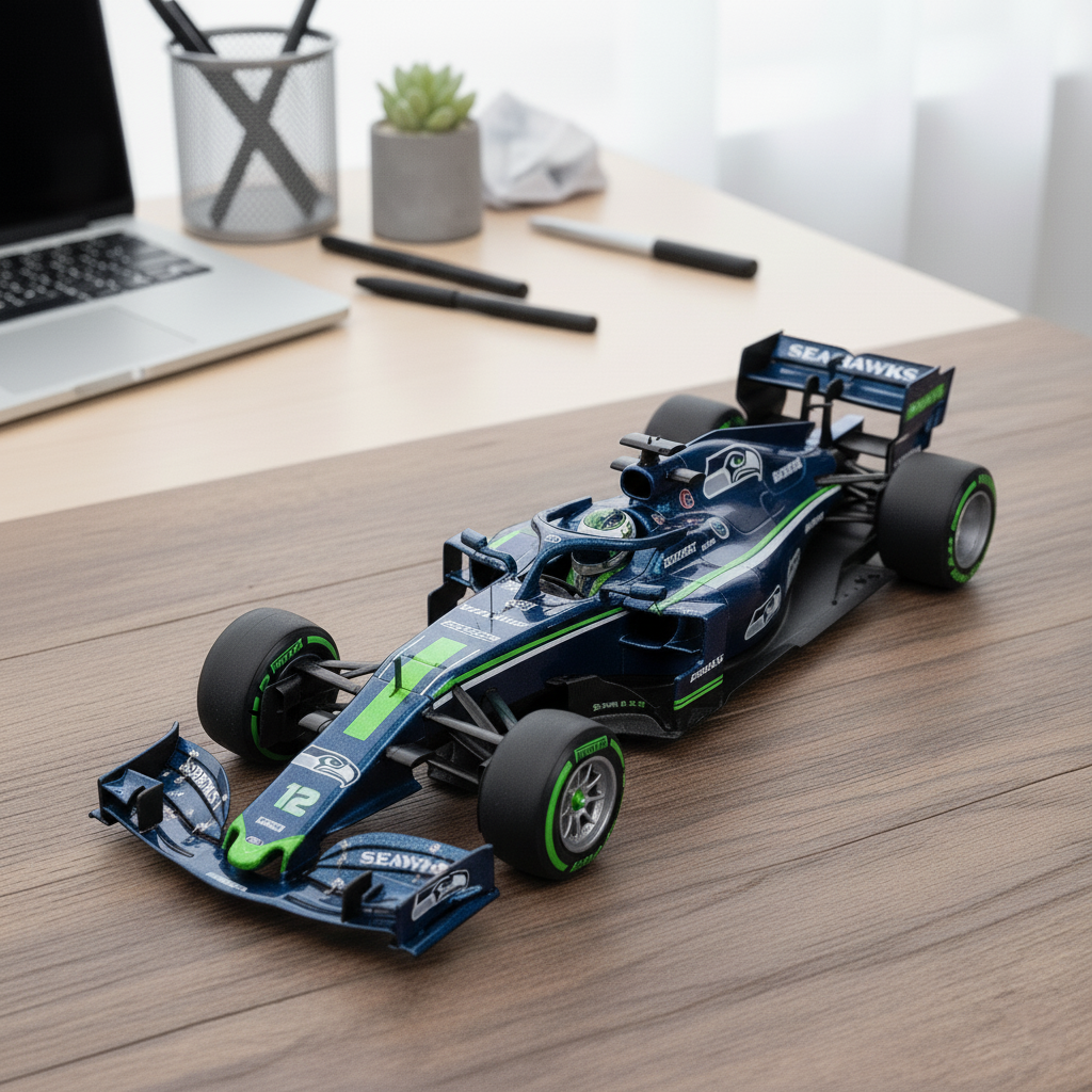 🏎️ NFL Team F1 Car Model — Team-Branded Formula-Style Display Model