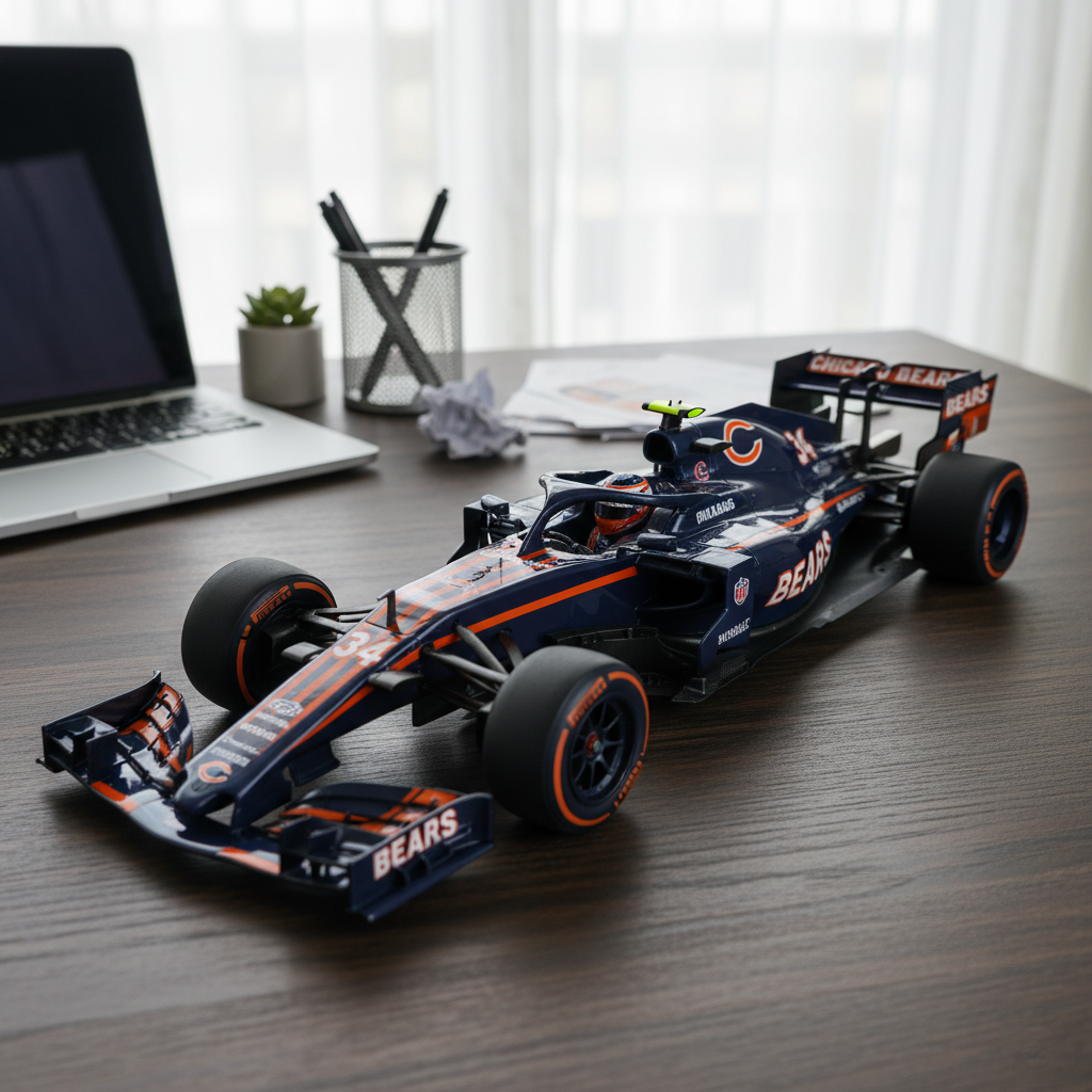 🏎️ NFL Team F1 Car Model — Team-Branded Formula-Style Display Model