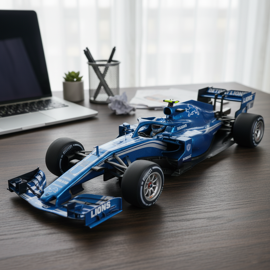 🏎️ NFL Team F1 Car Model — Team-Branded Formula-Style Display Model