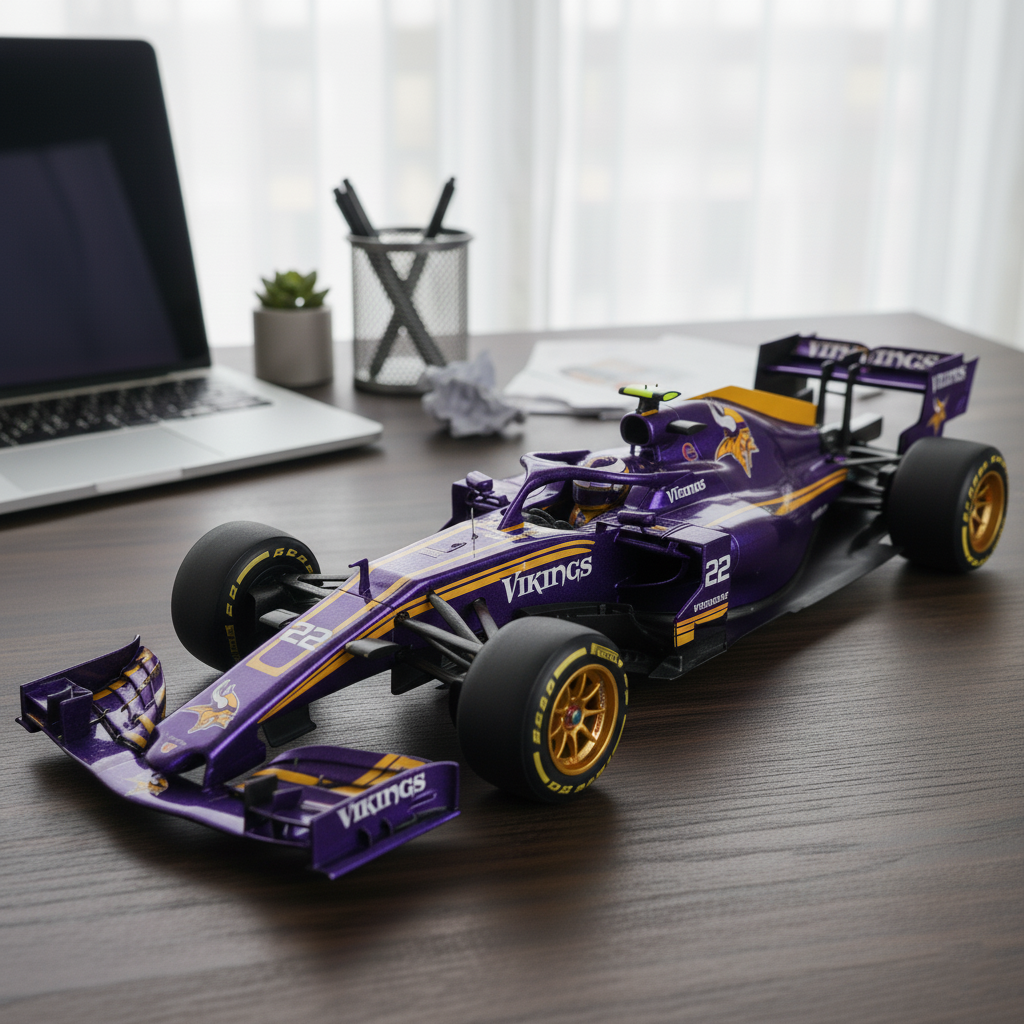 🏎️ NFL Team F1 Car Model — Team-Branded Formula-Style Display Model