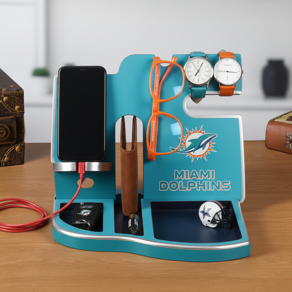 NFL team desktop storage stand