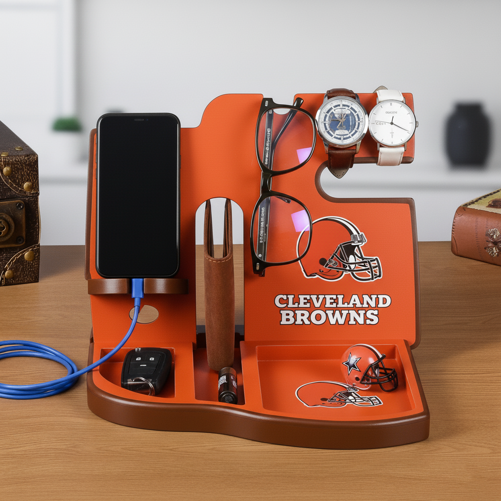 NFL team desktop storage stand