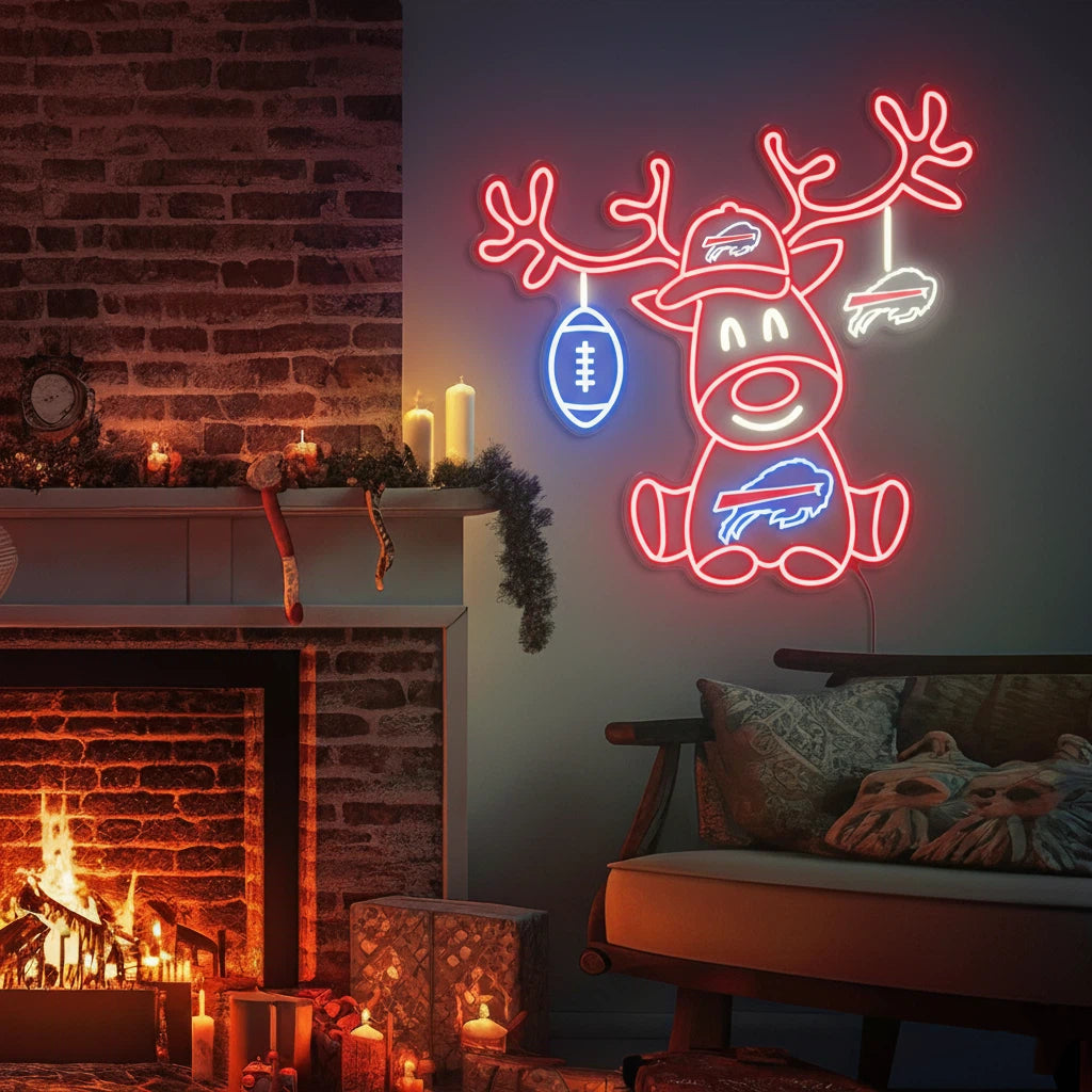 Christmas football team reindeer LED lights