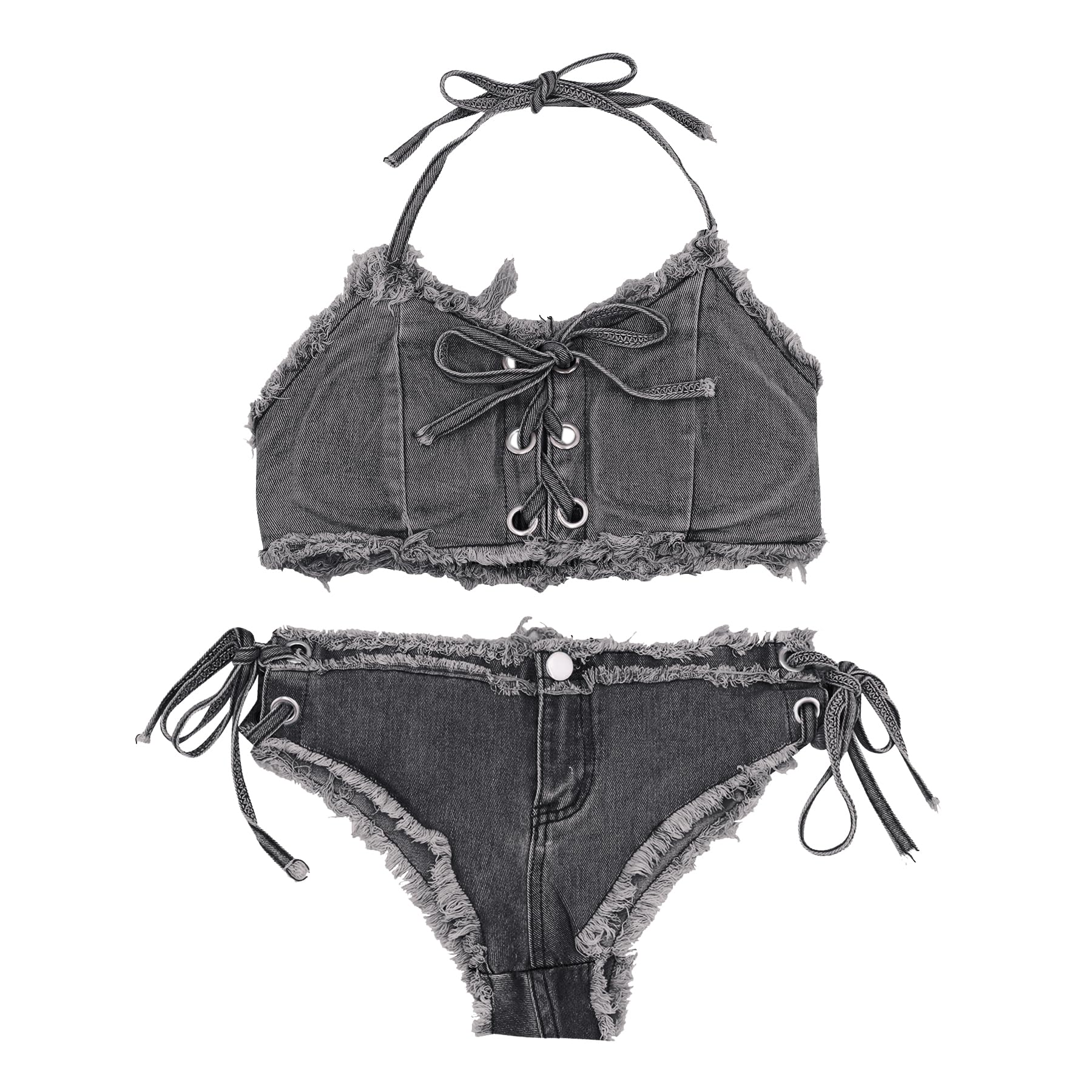 2024 New Fashion?? - Women's Sexy Denim Bikini Set ??