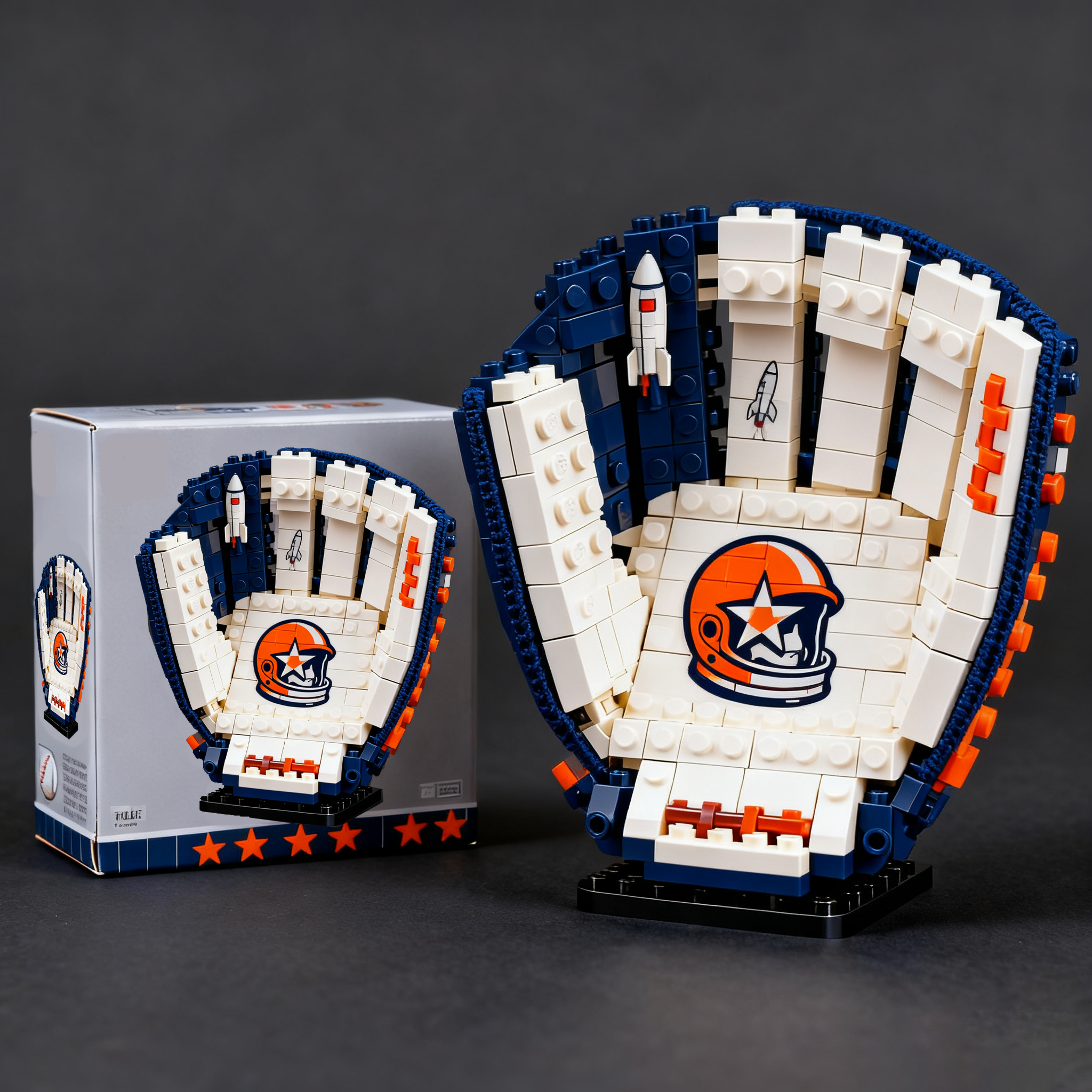 MLB Teams Baseball Glove Building Block Set