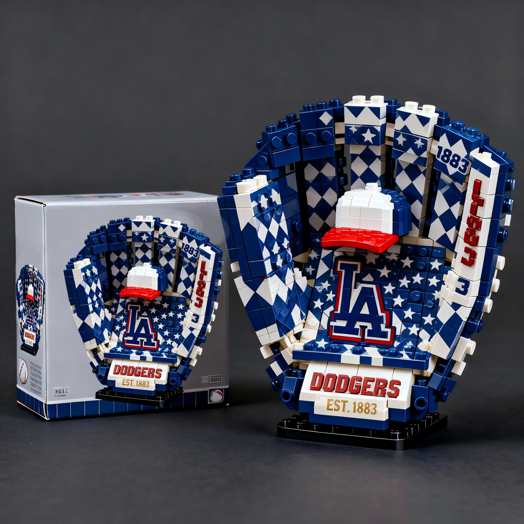 MLB Teams Baseball Glove Building Block Set