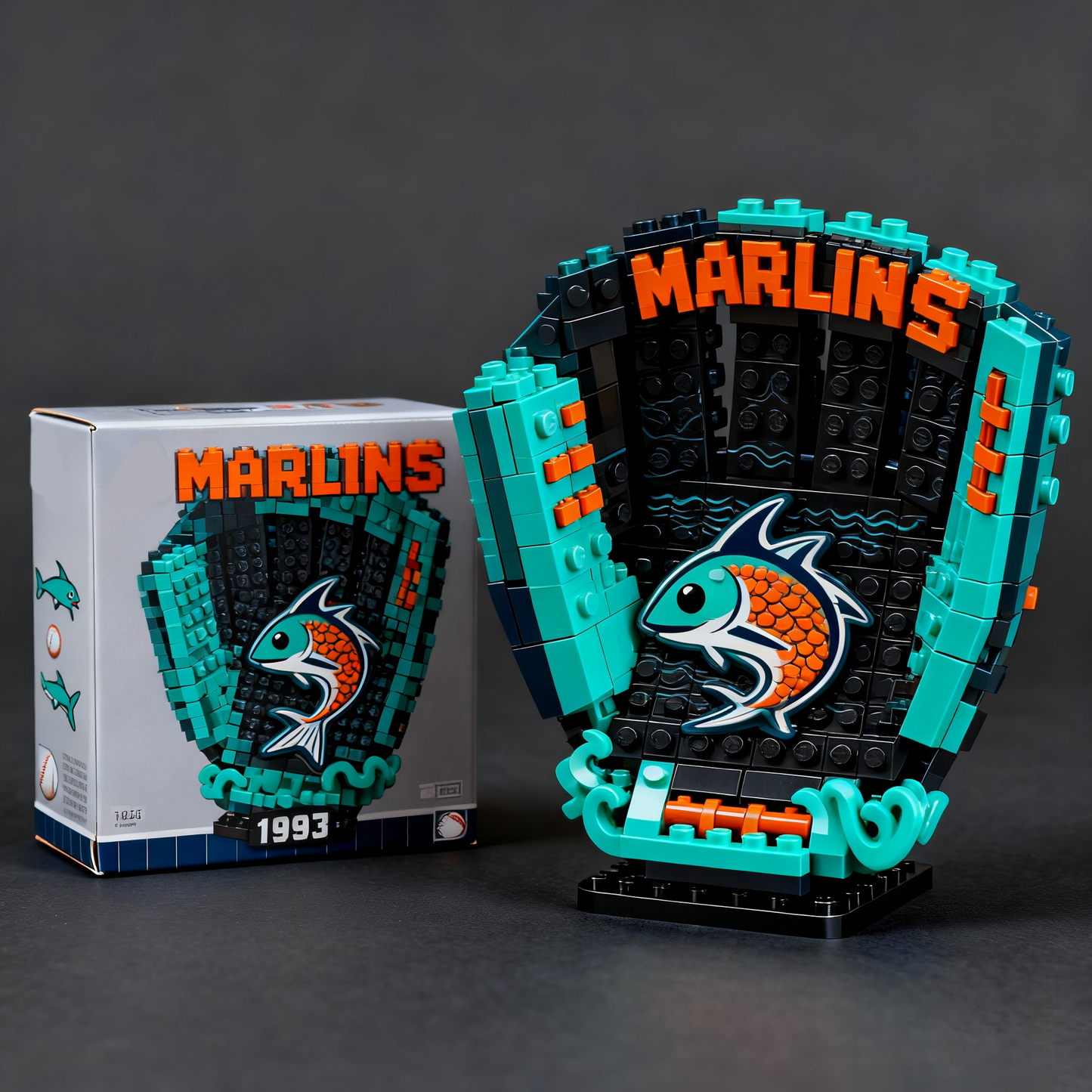 MLB Teams Baseball Glove Building Block Set