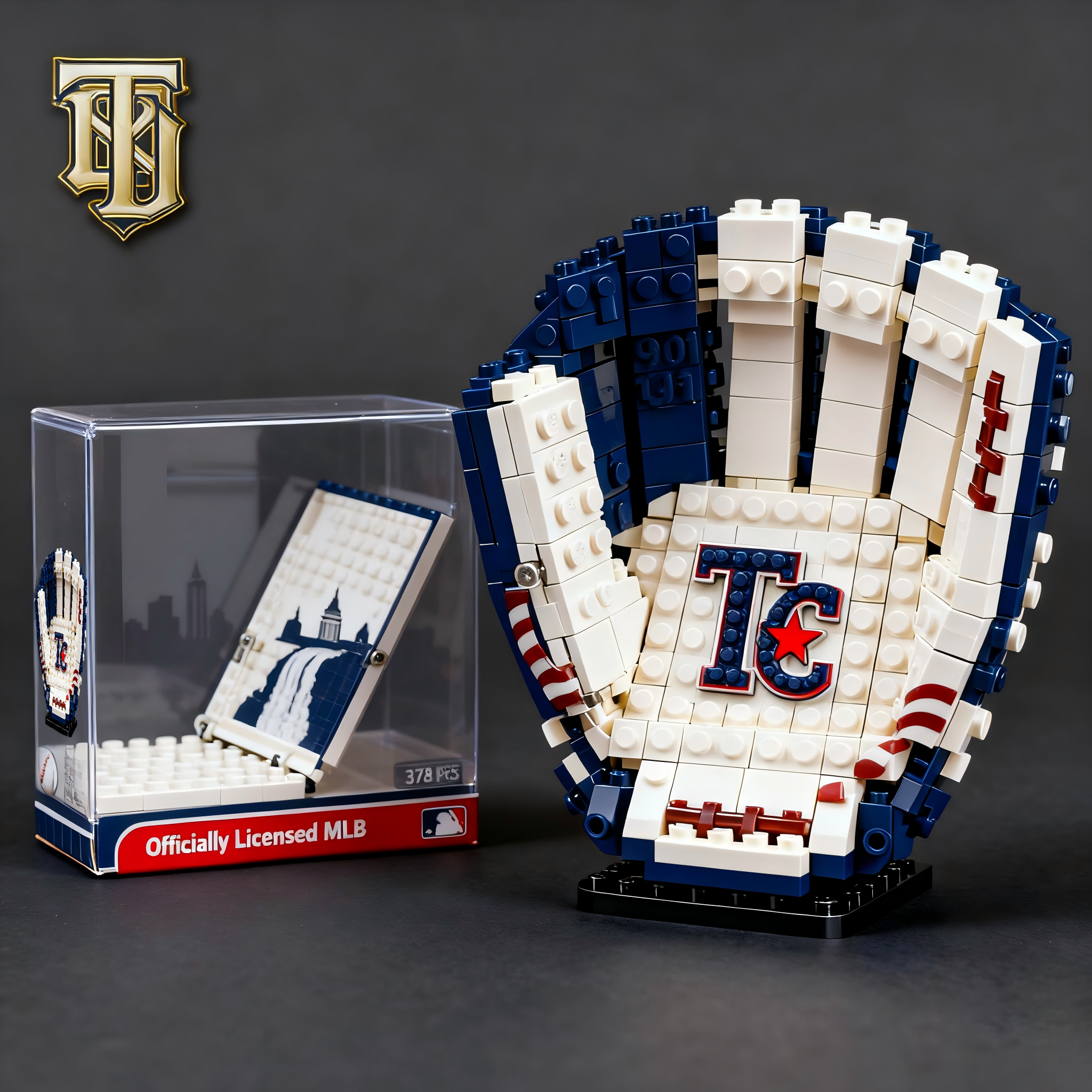 MLB Teams Baseball Glove Building Block Set