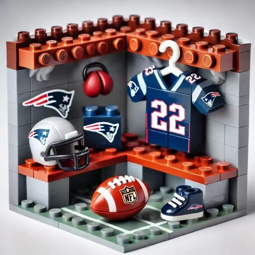 NFL Teams Custom Building Blocks Creative Peripheral Gift Model Toy Mini Changing Room Professional Football League Teams DDT CTND