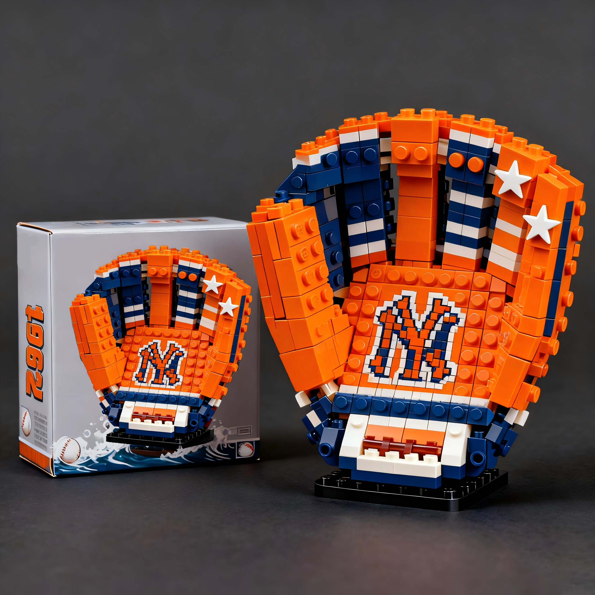 MLB Teams Baseball Glove Building Block Set