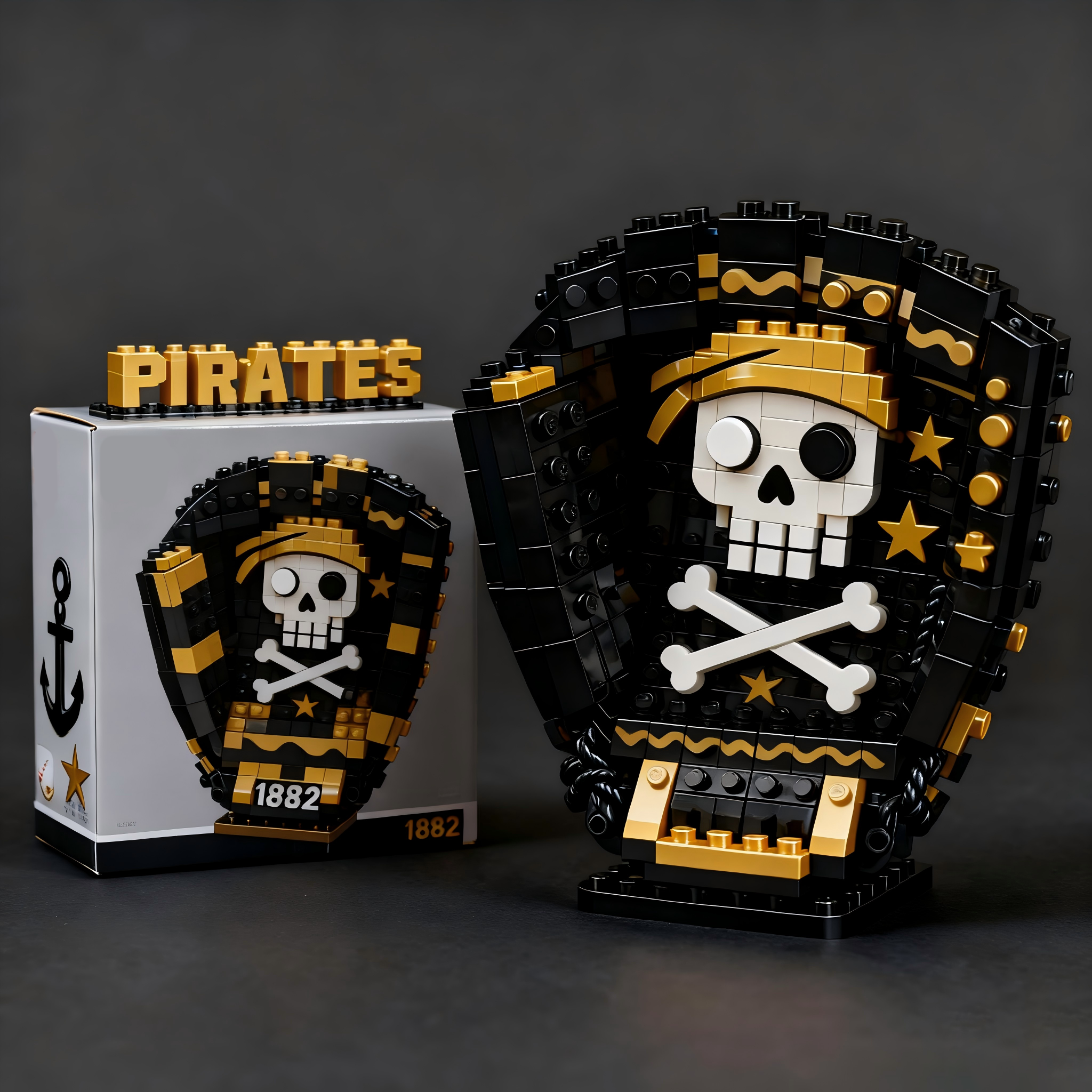 MLB Teams Baseball Glove Building Block Set