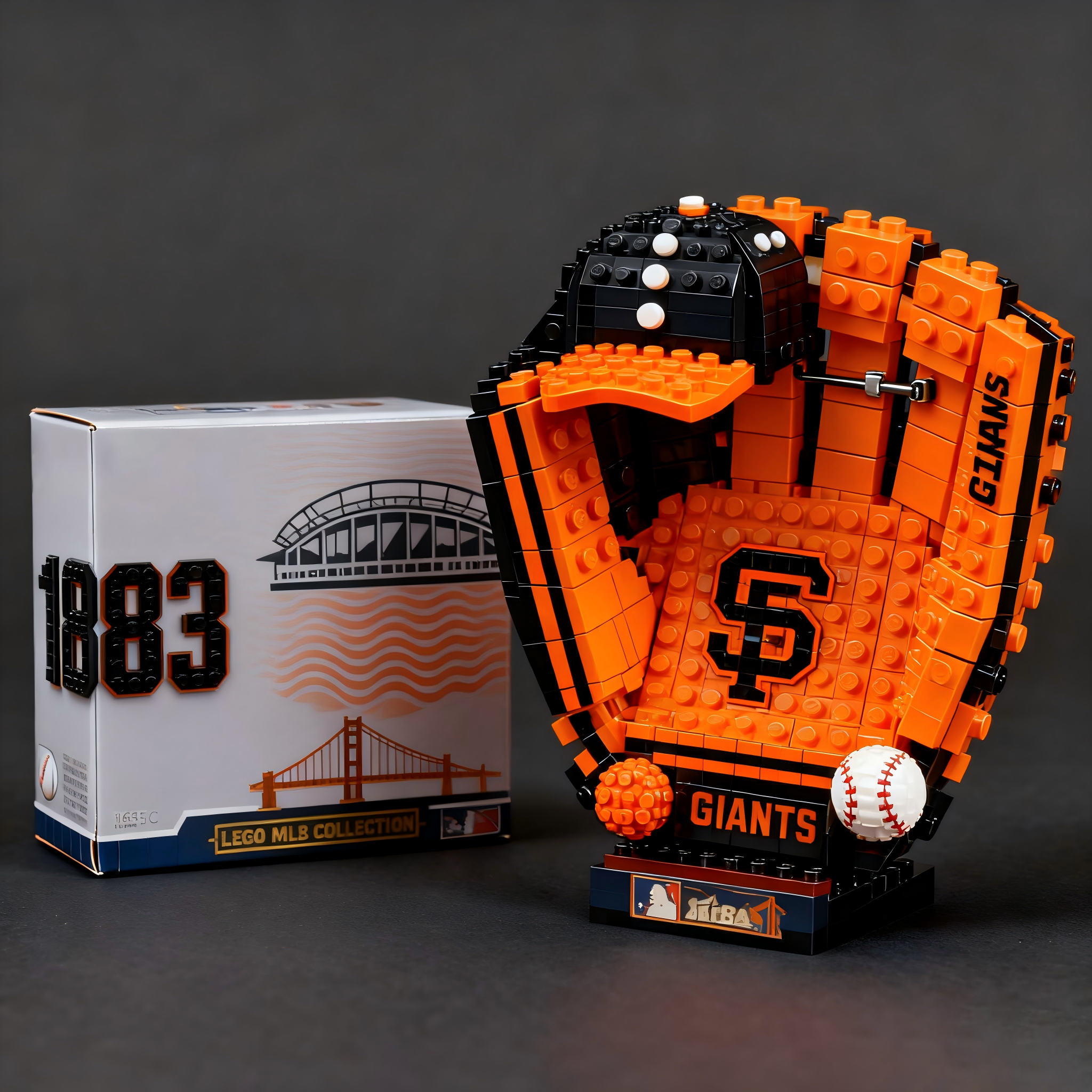 MLB Teams Baseball Glove Building Block Set