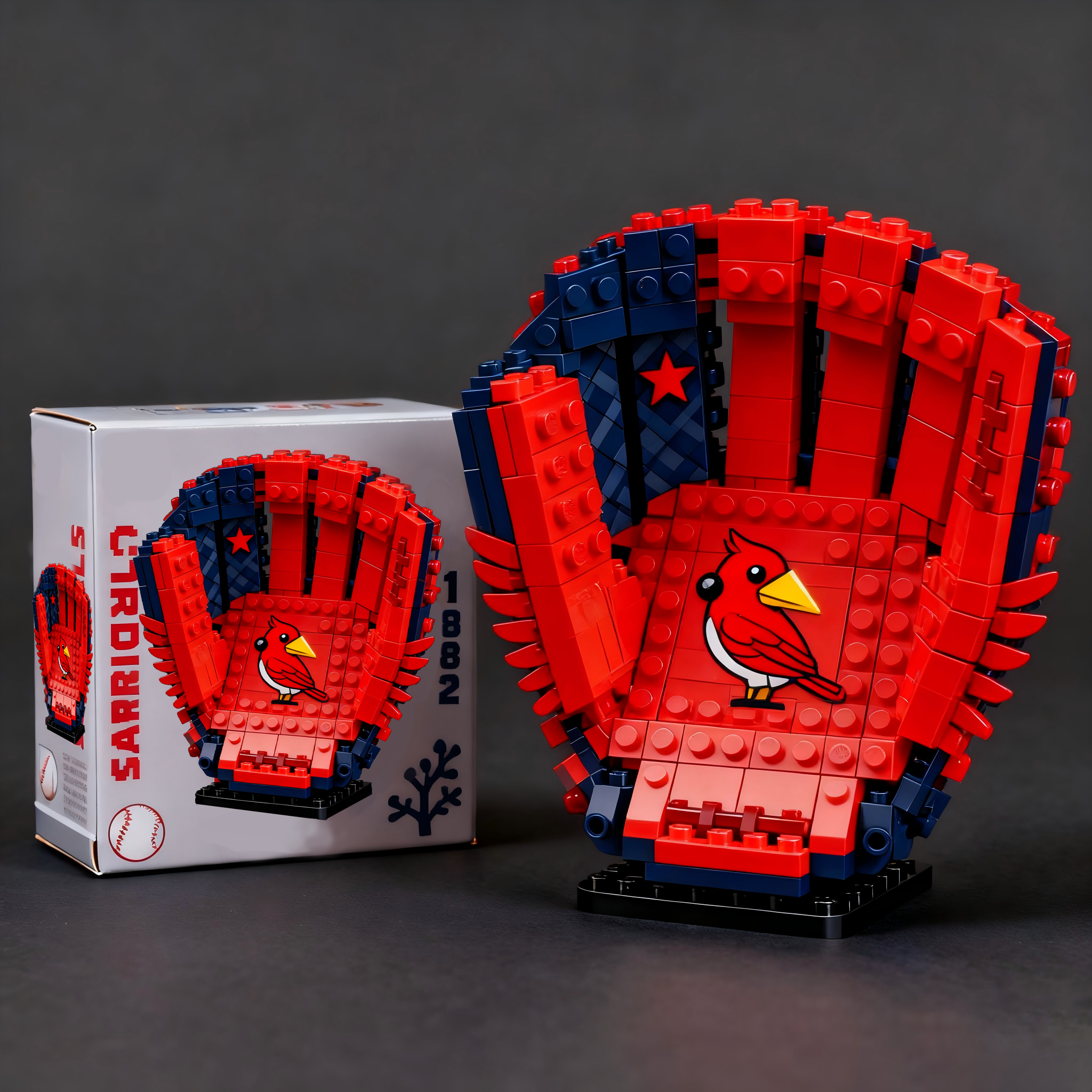 MLB Teams Baseball Glove Building Block Set