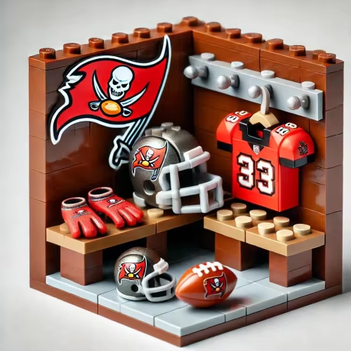 NFL Teams Custom Building Blocks Creative Peripheral Gift Model Toy Mini Changing Room Professional Football League Teams DDT CTND