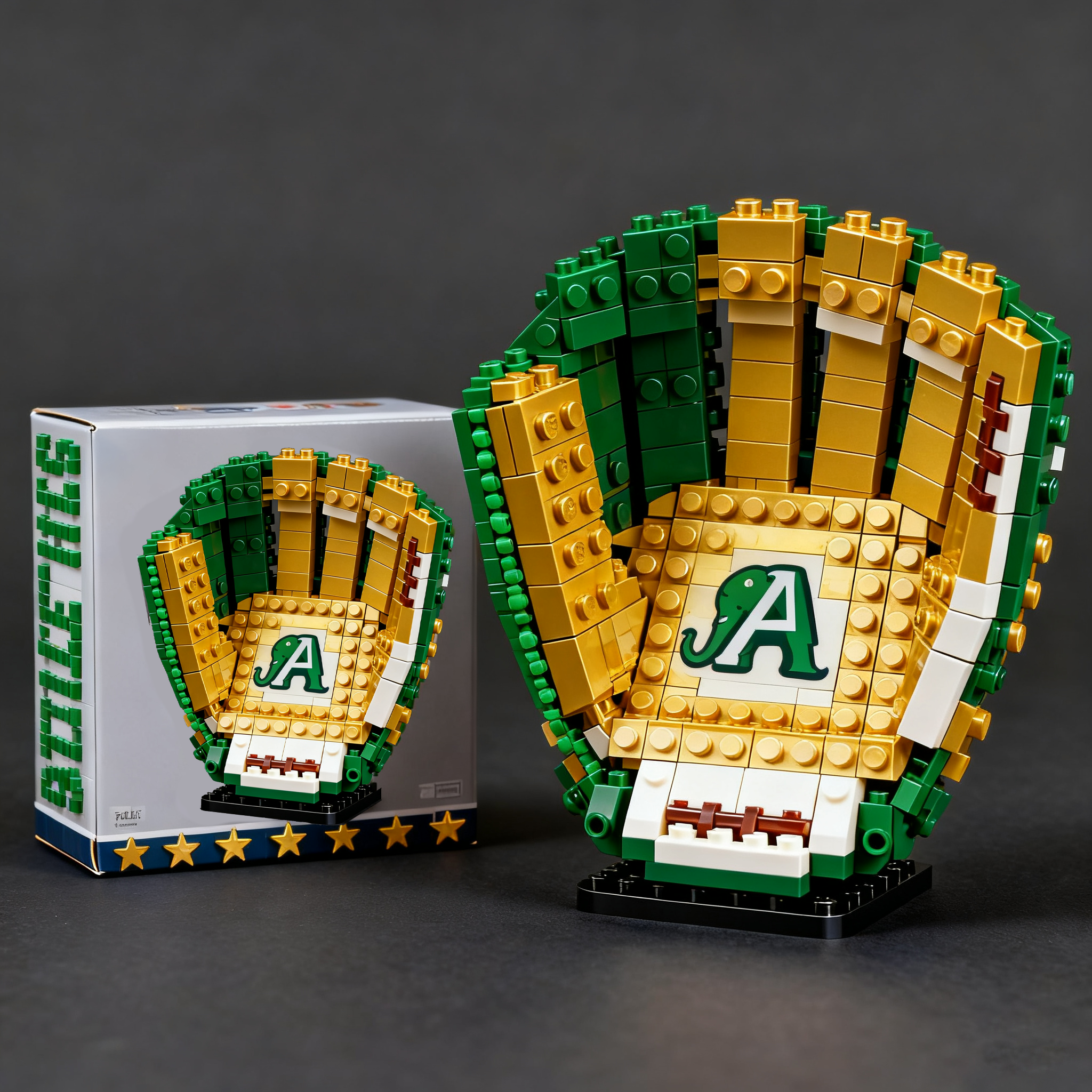 MLB Teams Baseball Glove Building Block Set