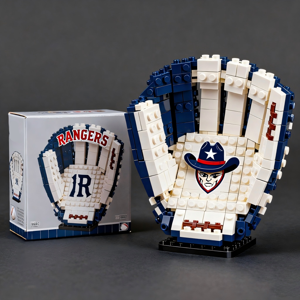 MLB Teams Baseball Glove Building Block Set