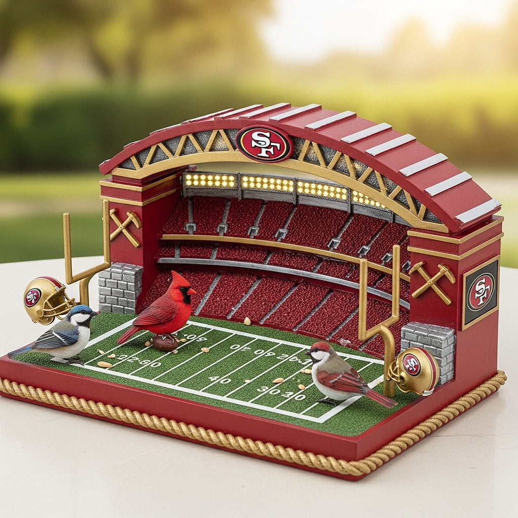 San Francisco 49ers Stadium Bird Feeder