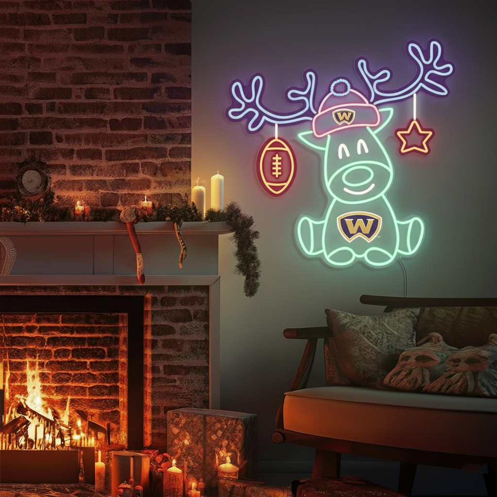 Christmas football team reindeer LED lights