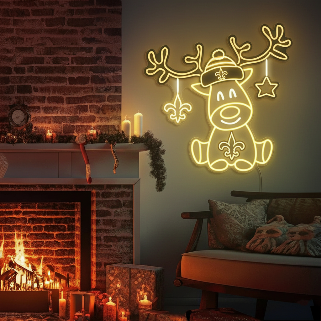 Christmas football team reindeer LED lights