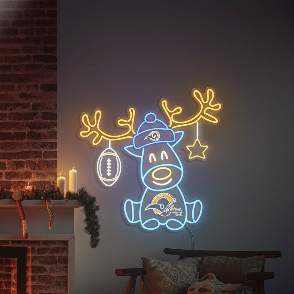 Christmas football team reindeer LED lights