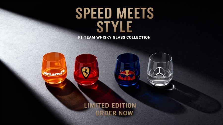 🏁 F1 Team Whisky Glass Collection 🥃