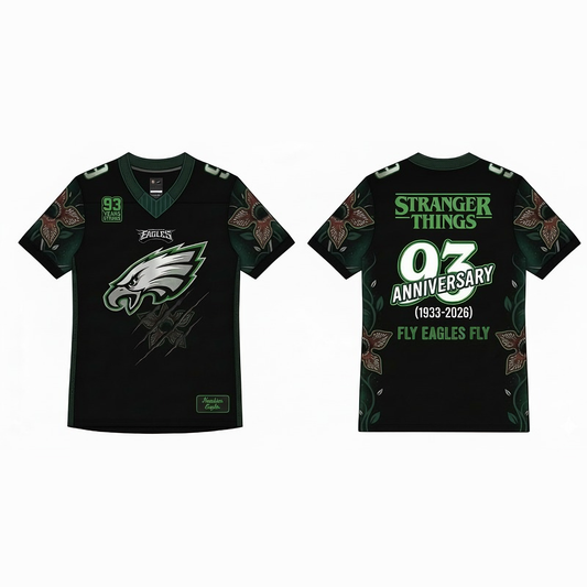 Stranger Things x Philadelphia Eagles 93rd Anniversary Jersey