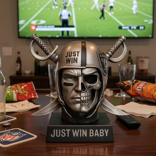🏴☠️ Las Vegas Raiders Skull Helmet Display Model