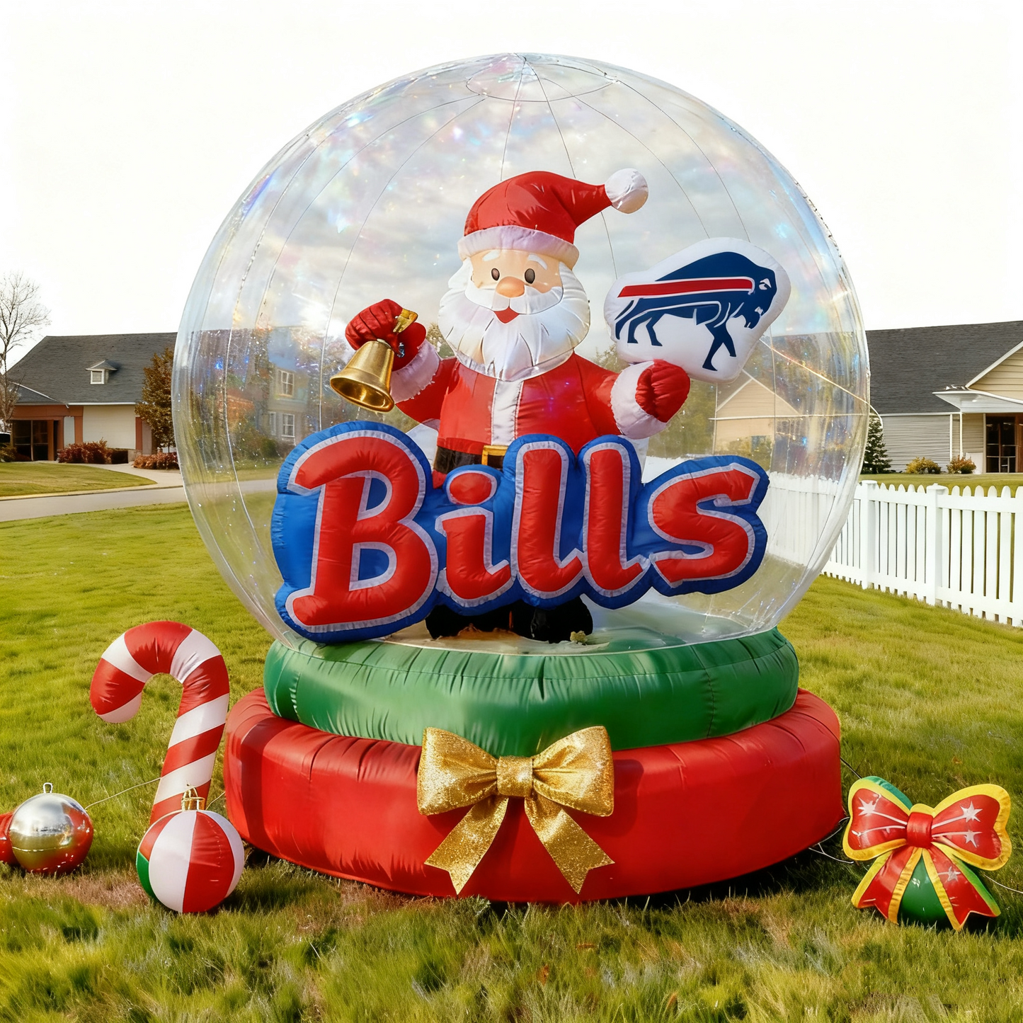 Christmas Inflatable Santa Claus Snowglobe Decoration