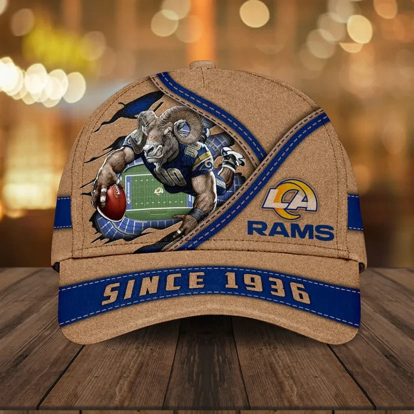 🏈NFL Team 3D Printed Classic Cap - Mascot Stadium Design