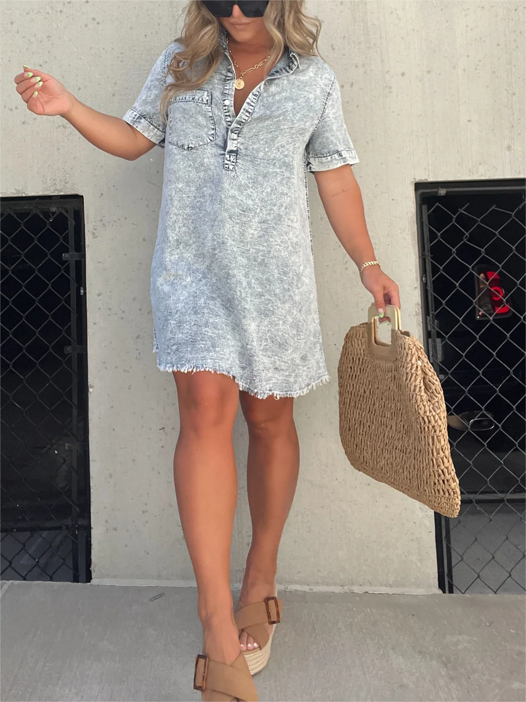 ✨Women's Washed Shirt Dress (Buy 2 Free Shipping)