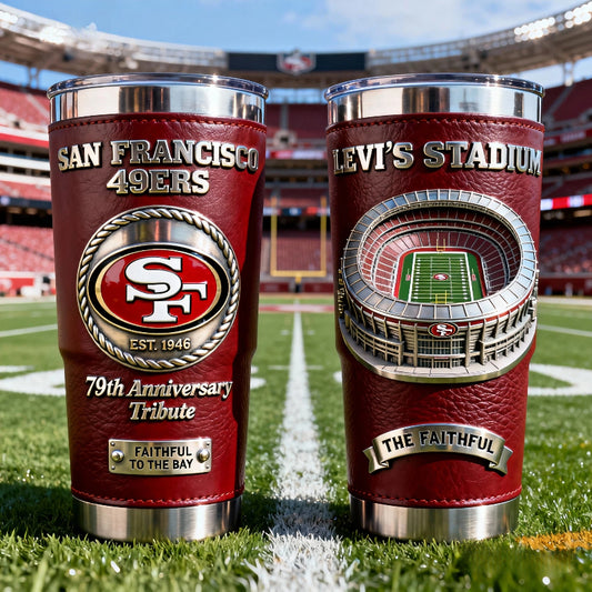 San Francisco 49ers 79th Anniversary Tribute Tumbler – Levi's Stadium Edition