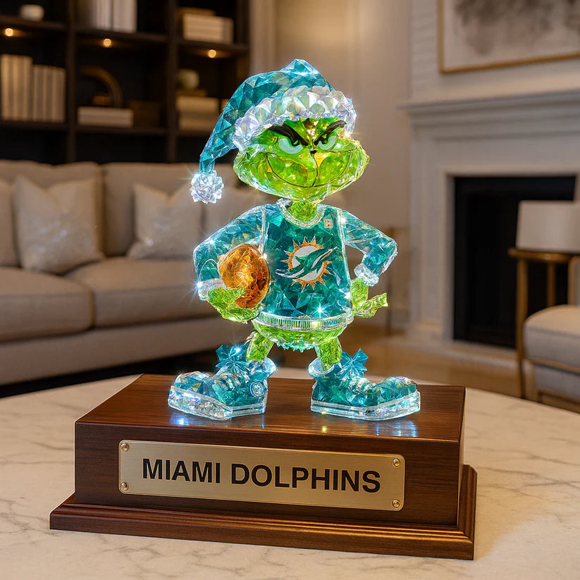 Football Team  Crystal Figurine Desktop Ornament
